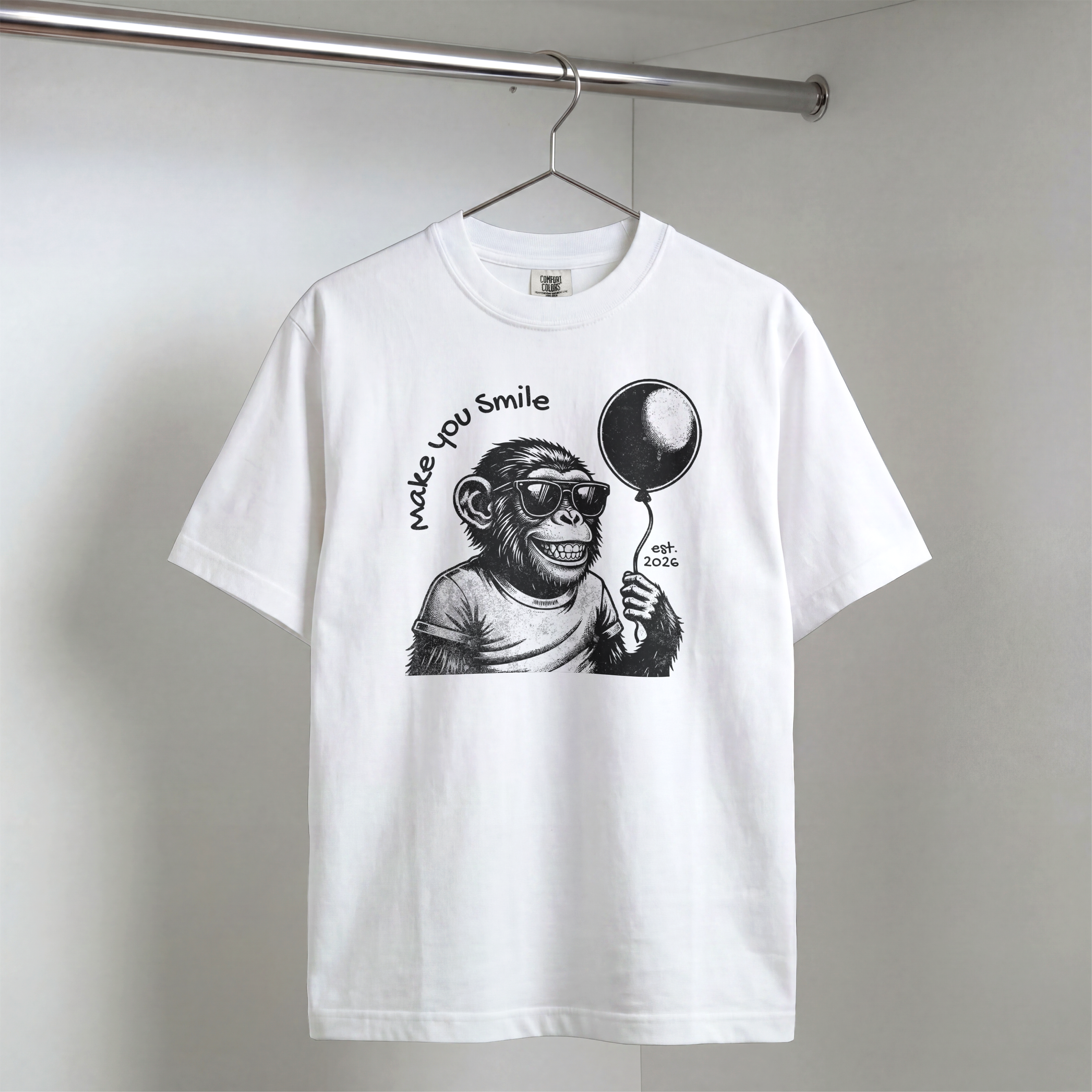 Smile Ape Logo Print