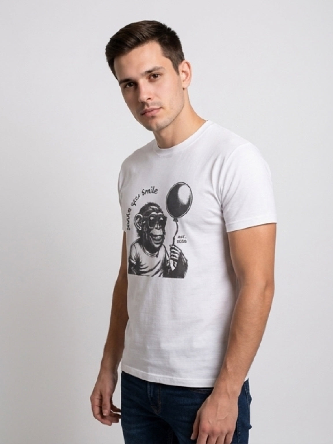 Smile Ape Logo Print