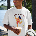「Happy Wife Happy Life 2」Logo Print